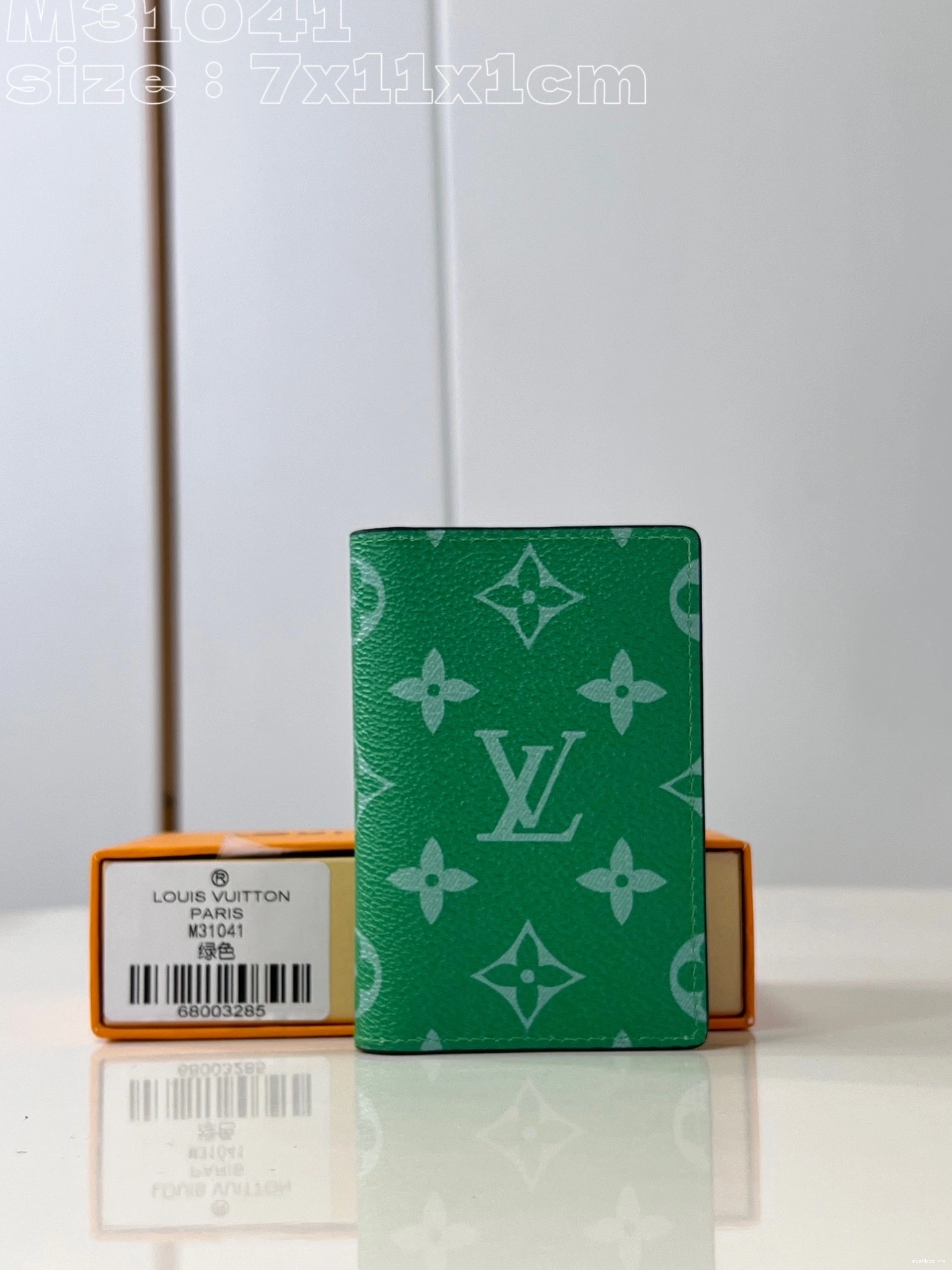 WIS Pocket LOUIS cm Organizer-7.5*11.1*1 VUITTON 0815